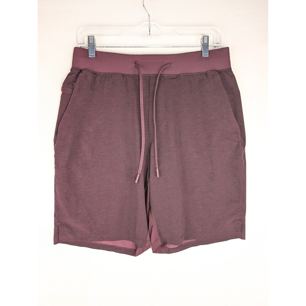 Lululemon‎ T.H.E. Short Mens M Burgundy Heathered 9" Inseam
